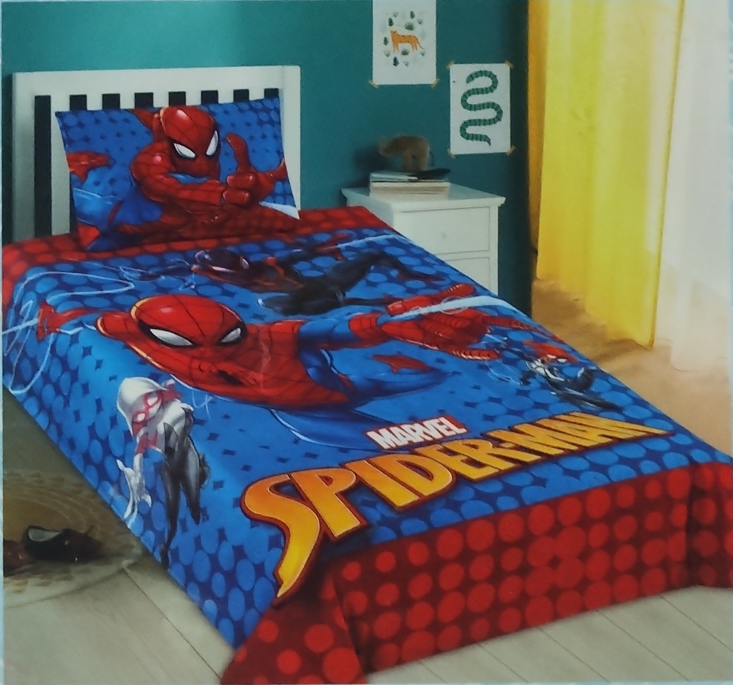 Sabanas Infantiles Marvel Hombre Araña Spiderman 100% Algodón -06-