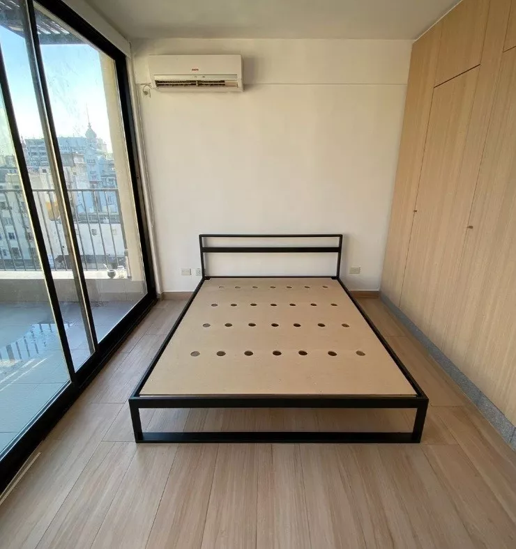 Cama Minimalista Tuxon 130x190 Base entera con cabecera desmontable