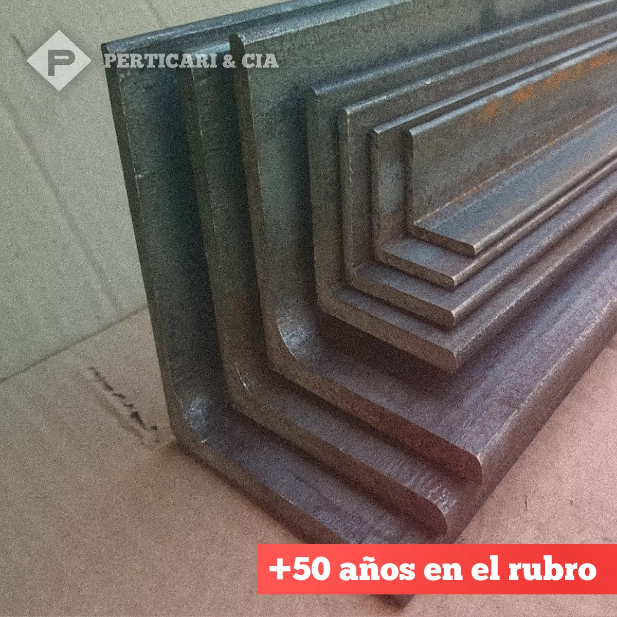 Ángulo Hierro 7/8 X 1/8 (22.2 X 3.2 mm) •  6 Mts • Perticari